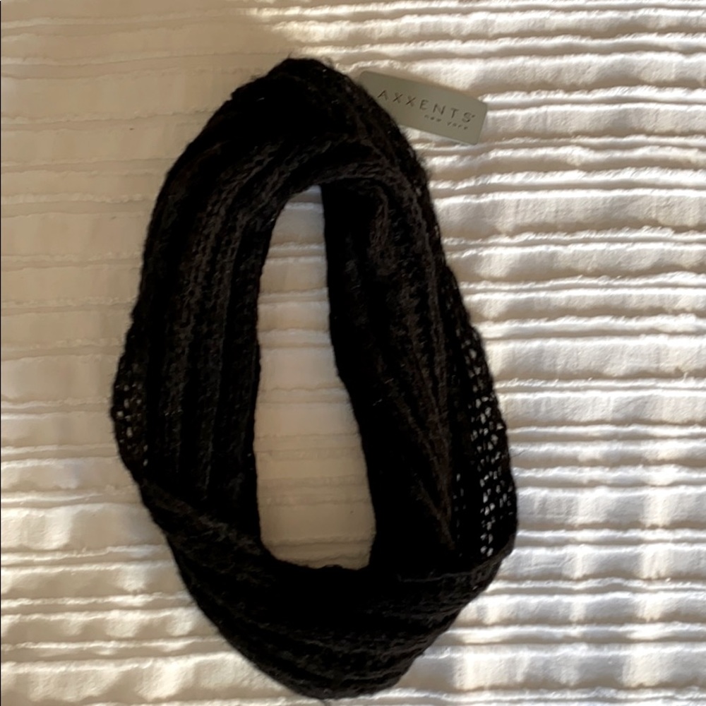 NWT Black Infinity Scarf